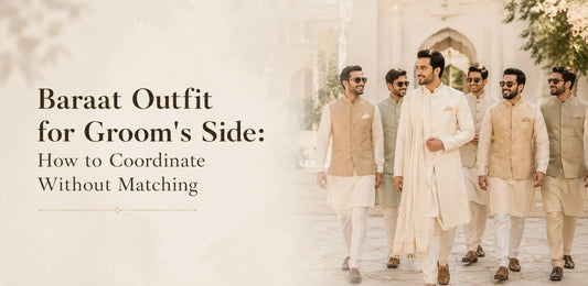 Baraat Outfit for Groom's Side: How to Coordinate Without Matching