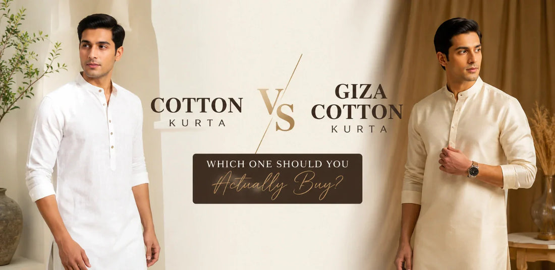 Cotton vs Giza Cotton Kurta for Men: Which One Should You Actually Buy?