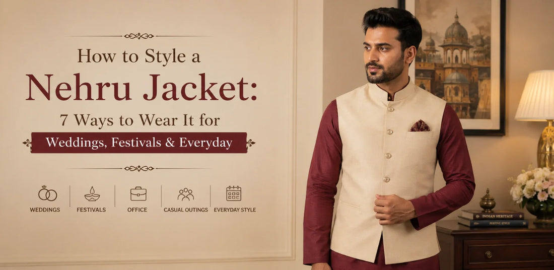 How to Style a Nehru Jacket: 7 Ways to Wear It for Weddings, Festivals & Everyday