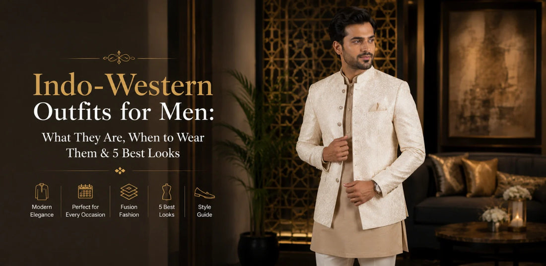 Indo-Western Outfits for Men: What They Are, When to Wear Them & 5 Best Looks