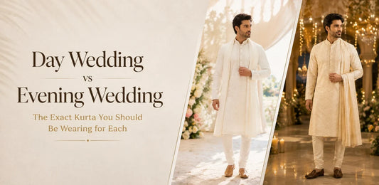 Day Wedding vs Evening Wedding: The Exact Kurta You Should Be Wearing for Each