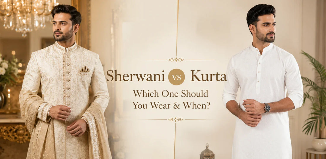 Sherwani vs Kurta: Which One Should You Wear & When?