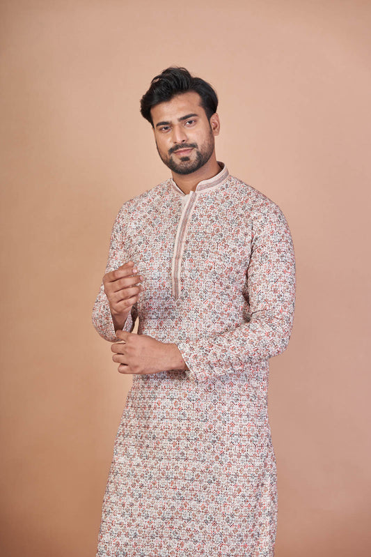 Universal Colour Kurta – Multicolour Cotton Sequin Print