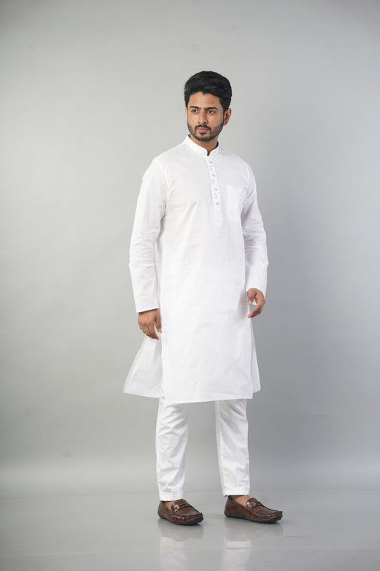 White Addi Cotton Kurta