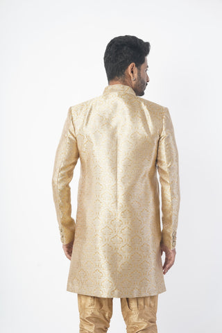 Men Gold Indo Western with Brijesh Pajama Style