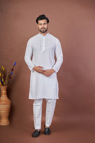 Armani Spark – White Armani Mirror Work Kurta